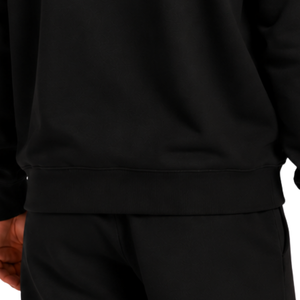 <b>Black</b> <b>Men</b> Sweatshirt Crew Neck Long Sleeve Pullover Casual <b>Fleece</b> Top Custom Logo Streetwear Winter Sportswear Wholesale Apparel - Product Image 6