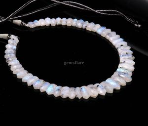 Flashy Natural Rainbow Moonstone Beaded <b>Necklace</b> <b>Statement</b> Gemstone Choker <b>Necklace</b> Handmade Jewelry Making Wholesale Supplies - Product Image 2