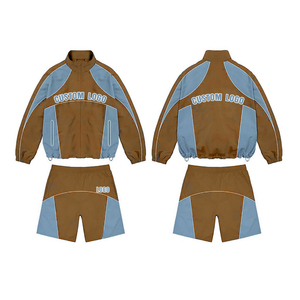 2026 Lightweight Two Piece <b>Shorts</b> Sets Windbreaker Hoodie <b>Short</b> Set for <b>Men</b> Streetwear Maternity Customize <b>Patches</b> with Pockets - Product Image 4