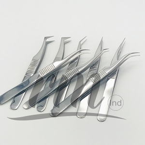 Nouvelle Arrivée RMI 2025 – Pince à Épiler en Acier Inoxydable à Pointe en Fibre Écologique, Antistatique, de Précision à 90 Degrés, avec Logo Personnalisé, pour Cils - Product Image 6