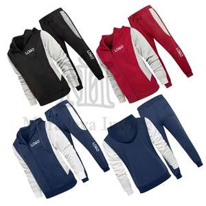 Chándal con logotipo personalizado para hombre, conjunto de pantalones de chándal y Sudadera con capucha, conjunto de chándal informal ajustado para entrenamiento, conjuntos de chándal - Product Image 6