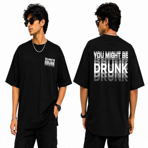 เสื้อยืดแขนสั้นสีดำสำหรับผู้ชาย ทรงปกติ คอกลม/คอวี ผ้าฝ้ายเจอร์ซีย์ 100% สวมใส่สบาย ระบายอากาศได้ดี พิมพ์ลายดิจิทัล แห้งเร็ว - Product Image 4