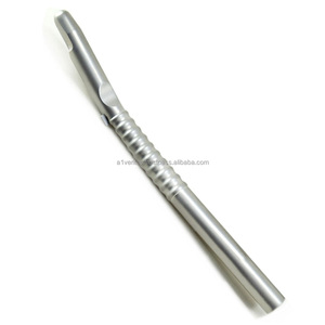 Grattoir à os droit et courbé A-1 VERITAS de qualité supérieure, instrument d'implantologie dentaire, acier inoxydable, outil chirurgical réutilisable - Product Image 5