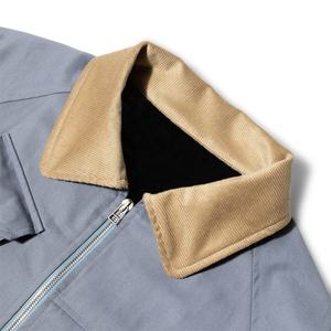 Chaqueta de trabajo de lona personalizada con forro de franela informal de invierno, ropa de trabajo transpirable, chaquetas de lona, chaqueta de trabajo holgada de piel - Product Image 3