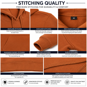 Sweat-shirts unisexes pour hommes, style décontracté, poids lourd, meilleur design, couleur unie, 100% coton, respirant - Product Image 6