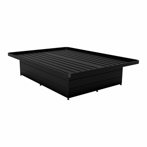 Hotel Grade Modern <b>Foldable</b> King Metal Platform <b>Bed</b> <b>Frame</b> Heavy Duty Steel Base with Strong Slat Support System Design - Product Image 2