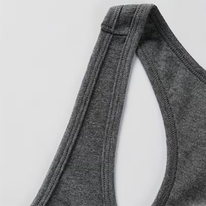 Best Selling Men's Fitness <b>Long</b> Sleeve <b>Vest</b> Gray Color Casual Wear Knitted Bodybuilding Gym Fitness Training Singlet - Product Image 5
