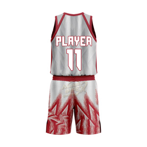Uniforme de basket-ball entièrement sublimé avec numéros de joueur personnalisés - Product Image 5