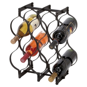 Porta Botellas de Vino de Hierro Estilo Industrial para Accesorios de Bar en Casa, Encimera de Cocina y Exhibición en Cafeterías y Restaurantes - Product Image 1
