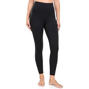 Leggings de yoga et de fitness mi-taille en tricot sans couture Spandex/Nylon, extensibles, confortables, respirants et à séchage rapide - Product Image 4