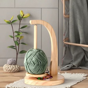 <b>Wooden</b> Yarn Holder Knitting Crochet Yarn <b>Ball</b> Stand Magnetic Rotating Anti Slip Portable <b>Craft</b> Accessory - Product Image 5
