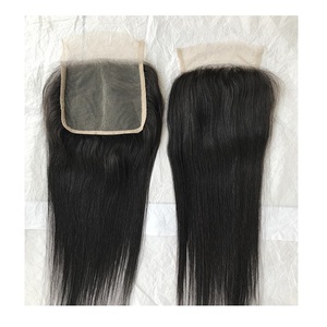 ผมแท้จากวัดอินเดีย 100% ไม่ผ่านการแปรรูป ความยาว 22 นิ้ว แบบตรง 5x5 HD Lace Closure - ต่อผมแท้สำหรับผู้ซื้อจำนวนมาก - Product Image 1