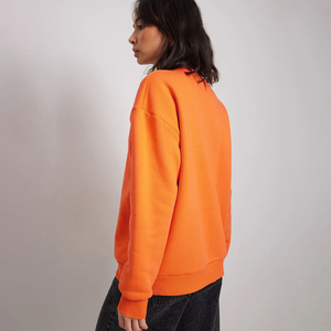 Sudadera Oversize para Mujer, 100% Algodón, Cuello Redondo Liso, Sudadera Básica Personalizada, Suministro al por Mayor, Sudadera Urbana para Mujer - Product Image 2