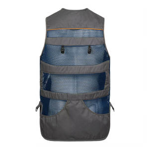 Gilet de chasse respirant pour homme, sans manches, couleur unie, multi-poches, vêtements d'extérieur en polyester, saison estivale - Product Image 2