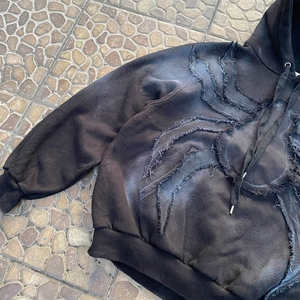 Hoodies tendance hiver personnalisés avec logo brodé, 100% coton molletonné, respirants, écologiques, les plus vendus, prix de gros bas - Product Image 4