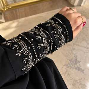Nueva Abaya Bordada Vision para Mujer, Ropa Islámica Premium, Elegante Kimono Abierto por Delante, Ropa Musulmana de Diseño Intrincado - Product Image 1