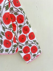 Chaleco de Invierno Hecho a Mano en India, 100% Algodón Ecológico, Acolchado, Antiarrugas, Transpirable, con Bolsillo Frontal, Corte Regular - Product Image 2