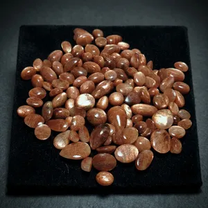 Pierres précieuses en quartz naturel raffiné, facettées, polies, couleur orange brillante, designs de bijoux uniques personnalisés, accessoires de mode - Product Image 3