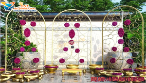 Islamic nikah เทียนโลหะเวทียืนสำหรับตกแต่งงานแต่งงาน - Product Image 4