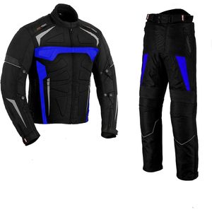 Combinaison de moto pour homme Bacca Moto, homologuée CE, en Cordura, veste et pantalon, course, respirante, protection moto, imperméable, pour motards - Product Image 2