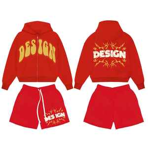 Survêtements d'été unisexes personnalisés imprimés, sweats à capuche décontractés, shorts et bermudas brodés, style unique, services de qualité supérieure inclus - Product Image 1