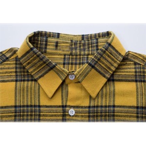 Camisa de Franela Acolchada Sin Pedido Mínimo, Cuello Redondo, Casual, Personalizada para Hombre, 100% Algodón, Camisas de Primavera - Product Image 4