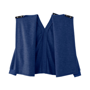 Cardigan en polaire doux pour femme, à dos ouvert, adaptatif, avec boutons-pression aux épaules, classique, confortable, chaud, idéal pour l'hiver et adapté aux soignants - Product Image 6