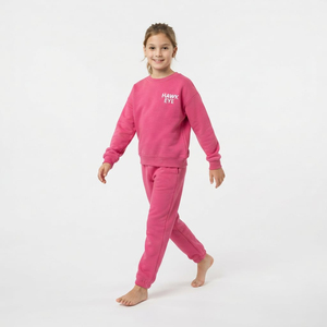 Conjunto Deportivo para Niños, Sudadera de Algodón, Pantalones Deportivos de Color Moderno, Ropa Casual, Fabricante de Ropa OEM ODM, Logotipo Frontal Personalizado - Product Image 4