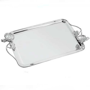 Plateau de service rectangulaire en métal, design élégant et solide, vaisselle polie faite à la main, décoration de fête, décoration intérieure, décoration de la maison - Product Image 6