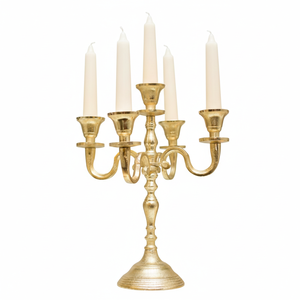 High Quality <b>candelabra</b> for wedding table centerpiece Indoor & outdoor Party decoration Aluminum golden <b>Candelabra</b> for Tables - Product Image 1