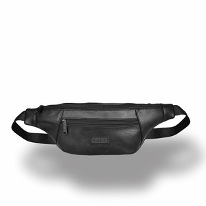 Sac banane moderne avec logo personnalisé, sac ceinture compact résistant à l'eau avec plusieurs compartiments pour le sport et les voyages - Product Image 1