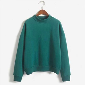 เสื้อฮู้ดลำลองผู้หญิงแบบใหม่ ผ้าฝ้าย 100% ดีไซน์ไม่สมมาตร แห้งเร็ว ระบายอากาศได้ดี ป้องกันการเกิดขุย - Product Image 3