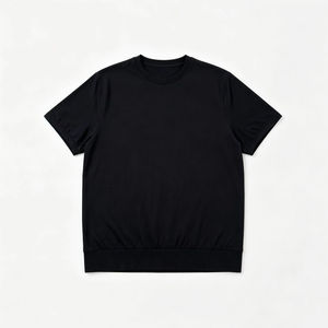 Custom T <b>shirt</b> Men's <b>100</b>% <b>POLYESTER</b> Oversized Drop Shoulder T <b>shirt</b> Extended Mock Neck T <b>shirt</b> High Quality T <b>Shirt</b> for Men - Product Image 2