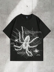 Camiseta Extra Grande de Alta Calidad 100% Algodón, Impresión Gráfica Personalizada, Camiseta Pesada Lisa para Hombre, Unisex - Product Image 4