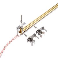 Kit de fixation pour chauffage infrarouge à quartz à double tube avec isolateurs en céramique, écrous de tige filetés et support métallique