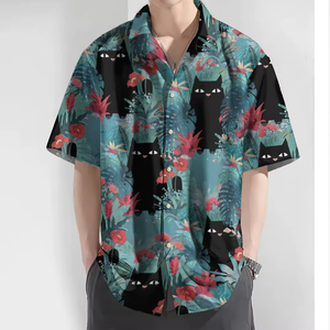 Chemise hawaïenne à fleurs en spandex respirant pour homme, nouvelle mode été, vacances à la plage - Product Image 3