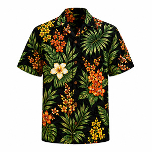 Chemise Hawaïenne Aloha Décontractée Personnalisée pour Homme, Respirante, Imprimé Floral Tropical, Manches Courtes, Col Cubain, Tenue de Plage pour Vacances - Product Image 6