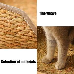 Lit pour animaux de compagnie en jonc de mer naturel, panier rond profond tressé, durable, vente en gros, fournisseur de nids pour chats et chiens, mobilier pour animaux de compagnie fait main en vrac, Vietnam - Product Image 4