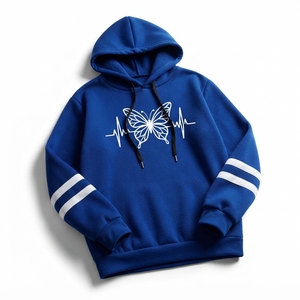 Sudadera con Capucha para Mujer, 100% Algodón Ecológico, Corte Holgado, Estilo Casual Urbano, Manga Larga, Tejido de Punto, Otoño Invierno - Product Image 3