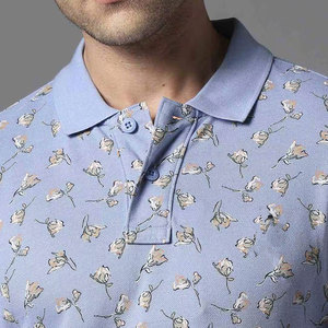 Chemises pour hommes avec logo personnalisé, mélange polyester/coton, jersey à manches courtes, anti-plis, doux, respirant, décontracté, business - Product Image 4