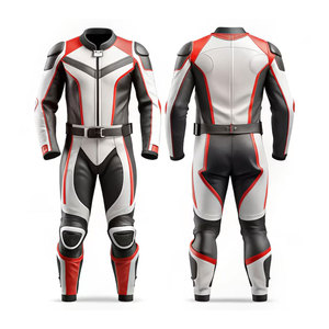 Combinaison de moto en cuir pour homme, taille plus, coupe-vent, anti-UV, imprimée sur mesure, pour la course Moto GP et les croisières - Product Image 1