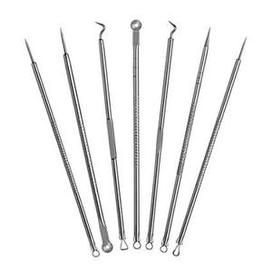 <b>Blackhead</b> <b>Extractor</b> Tool with Needles High Quality Stainless steel <b>Blackhead</b> <b>Extractor</b> Tools Set - Product Image 1