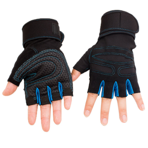 Guantes de Gimnasio para Levantamiento de Pesas, Guantes Deportivos Transpirables Antideslizantes de Medio Dedo para Entrenamiento Físico - Product Image 1