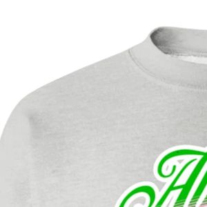 Sudadera Gris AKA con Gráficos, Cuello Redondo, Manga Larga, Puños Acanalados, Informal, para Mujer, Top de Felpa, Moda Urbana, para Uso Diario - Product Image 4