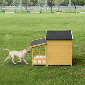 Cuccia per Cani Impermeabile in Legno per Esterni e Interni, Stile Casetta in Legno, per Cani di Taglia Media, Cucce e Mobili per Animali Domestici - Product Image 3