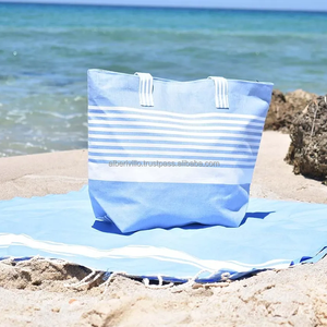 กระเป๋าผ้าใบแคนวาสไซส์ใหญ่แฟชั่นกระเป๋าชายหาดของผู้ผลิตอินเดียกระเป๋าสะพายไหล่ผ้าแคนวาสมีดีไซน์ที่แตกต่างกัน - Product Image 6