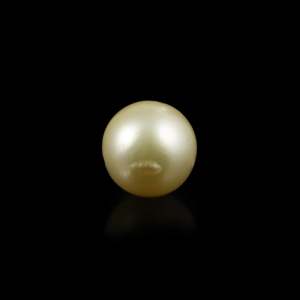 Perle dorée lâche de 6,5 carats, 7 mm, qualité AAA, pierre précieuse d'eau de mer pour bijoux fins - Product Image 2