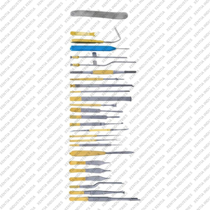 Ensemble complet d'instruments de rhinoplastie Gubisch, chirurgie plastique ORL, 55 pièces, réutilisables, certifiés CE - Product Image 4