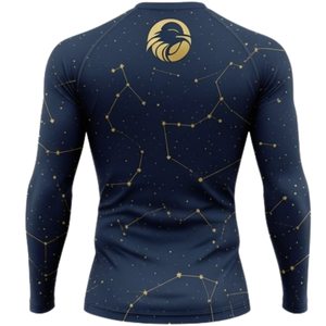 Ensemble de vêtements de sport pour homme, bleu marine, manches longues et leggings, compression, entraînement, fitness, gym, athlétique - Product Image 5