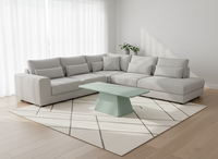Table basse modulaire pour salon, ensemble de canapés, mobilier écologique moderne pliable et gonflable, fait main, pour intérieur, export